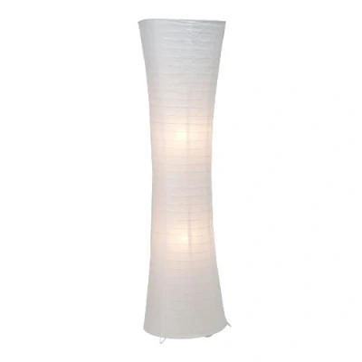 Image de BRILLIANT lampe Becca lampadaire blanc 2x A60, E27, 60W, adapté aux lampes normales (non inclus) Échelle A ++ à E Avec pédale