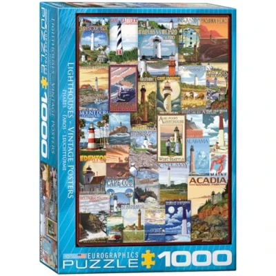 Image de Eurographics LEUCHTTÜRME Puzzle multicoloured pour enfants, Taille: One Size, Multi coloured