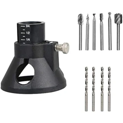 Image de Kit de Meulage électrique avec Connexion Routeur Ensemble Bits en Acier à Grande Vitesse