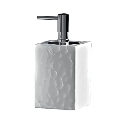 Image de Gedy G New Martina, Distributeur de Savon pour Salle Bain, fabriqué en Acier Inoxydable et Cromall, Dimensions 16 x 7,5 cm Poids 0,388 kg, Design R&amp;D, 2 Ans Garantie, Unique