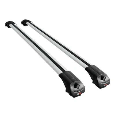 Image de accessorypart Compatible avec Volkswagen Tiguan 2 (AX1) Post Facelift 2020 2023 ACE 1 Barres de Toit Railing Porte Bagages Voiture Gris Aluminium
