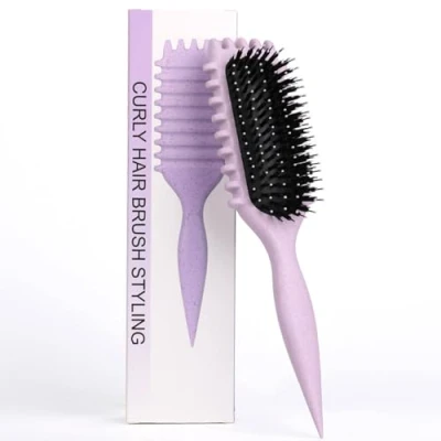 Image de 2024 New Brosse à Cheveux Bouclés Curl Defining Brush Définition Boucles, pour peigner et définir les hair (A)
