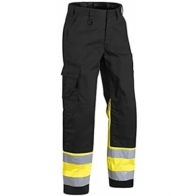 Image de Blaklader 15641811 Pantalon haute visibilité, Noir/jaune, taille C64