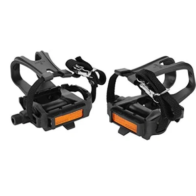 Image de Ped VTT avec C Pied,C Pied Velo,1 PE De Péde Vélo Orteil Clip gles,Péde Cycli Avees Pinces À Orteils Intégrés Cages gles pour Eérieur Fixie Mountain Bikes Route Et Intérieur