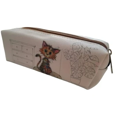 Image de KIUB Trousse scolaire enfants motif chat mignon dimensions 19*6*6 CM