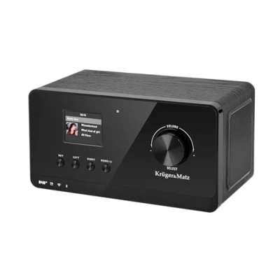 Image de Krüger&amp;Matz KM0816 Radio Internet avec Station météo, Alarme, RDS, Bluetooth FM/Dab+/Internet, Couleur Noire