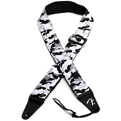 Image de Fender Sangle de Guitare, Camo Strap 2, Motif Camouflage, 5 cm Large, Winter