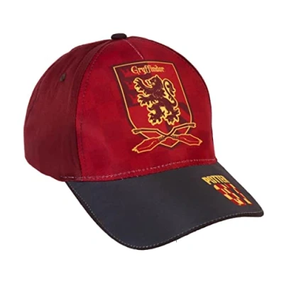 Image de Casquette pour Enfant Harry Potter Rouge 2 à 8 ans Coton et Polyester Scratch Réglable Produit Original Conçu en Espagne