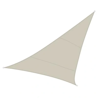Image de Perel Voile d&#039;ombrage, Hydrofuge, 3,6 x m, 160 g/m², Polyester, Triangulaire, crème