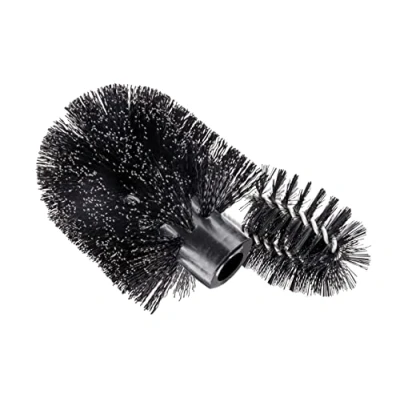 Image de WENKO brosse de rechange avec pour rebords Ø 8 cm Porte WC Noir