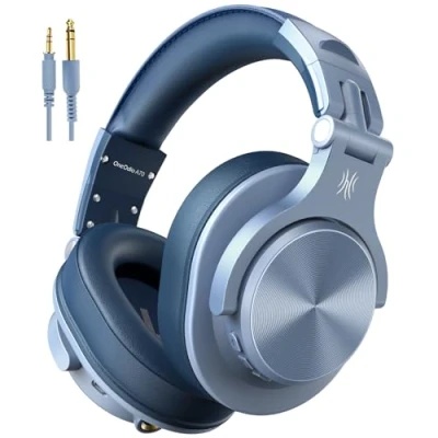 Image de OneOdio A70 casque Bluetooth Over Ear, filaire et sans fil, stéréo avec microphone, 72 heures de lecture, CVC 8.0, Jack 3,5 6,35 mm, pliable/pour DJ/guitare/téléphone portable/PC