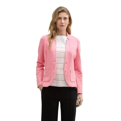 Image de TOM Tailor Structure Blazer, Femme, Taille: XL, Bright rose