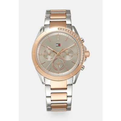 Image de Tommy Hilfiger Kennedy Montre à aiguilles silvercoloured/rose goldcoloured, Femme, Taille: One Size, Silver coloured/rose gold coloured