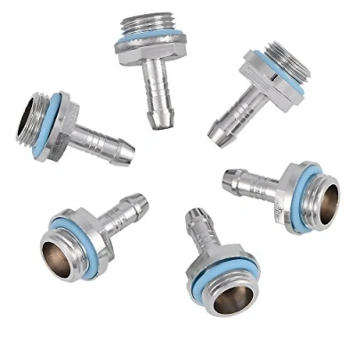 Image de Lot de 6 raccords à Double G1/4 pour système Refroidissement Eau d&#039;ordinateur (6 mm)