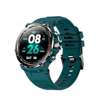 Image de DCU TECNOLOGIC GPS Smartwatch Montre Intelligente Écran Tactile Amoled HD 14 Modes Sport Applications de Notifications et appels IP68* Cyan