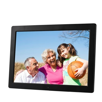 Image de Cadre Photo Numérique 15 pouces LCD Carte SD USB MP3 Vidéos Noir YONIS Neuf