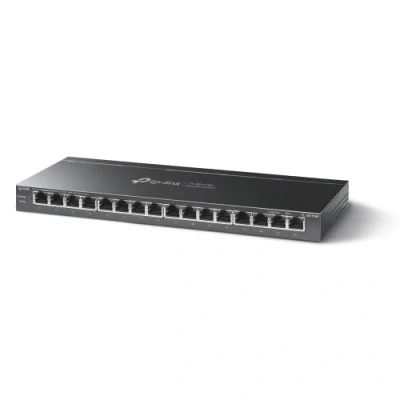 Image de TP Link TL SG116P commutateur réseau Non géré Gigabit Ethernet (10/100/1000) Connexion Ethernet, supportant l&#039;alimentation via ce port (PoE) Noir Neuf