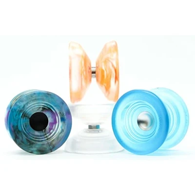 Image de YoyoFactory Atom Smasher Transparent (Avancé unresponsive Yo yo, Roulement à Billes, Ficelle Et Instructions Incluses)