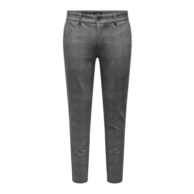 Image de Only &amp; Sons Onsmark Check Pants Pantalon classique, Homme, Taille: 30x30, Limestone