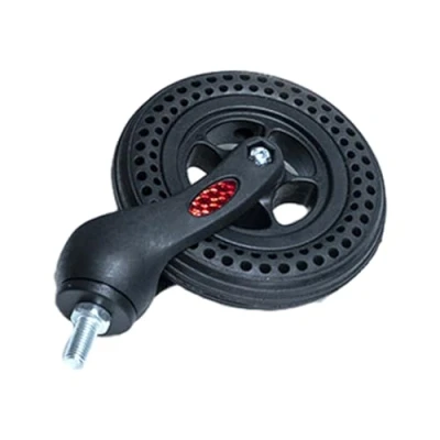 Image de pièces de rechange pour roue fauteuil roulant avec fourche avant, solide fauteuils roulants, roues roulant,