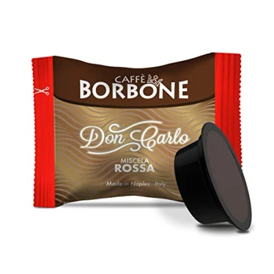 Image de Caffè Borbone Don Carlo, Mélange Rouge 100 Capsules Compatibles avec les machines à café usage domestique Lavazza* A Modo Mio*