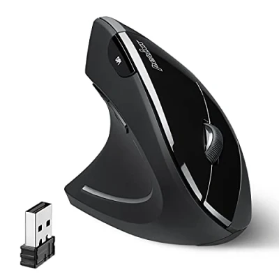 Image de Perixx Perimice 713L Souris Ergonomique Verticale Sans Fil pour gaucher 6 Boutons Prévention des TMS