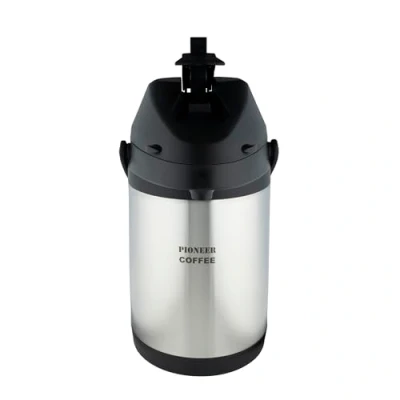 Image de Pioneer Airpot, Pot à Levier, Distributeur de Café, À Double Paroi en Acier Inoxydable Avec Poignée Sans BPA, Flasque Conférence, Argent, 3 Litre, SS30HC/COF