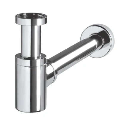 Image de Wirquin 30723103 Mini Siphon de lavabo design en laiton, chromé