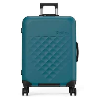 Image de Rollink Vega 360 Spinner : Valise légère et Pliable pour Un Rangement Peu encombrant., Deep Lagoon., Check in M, Décontracté