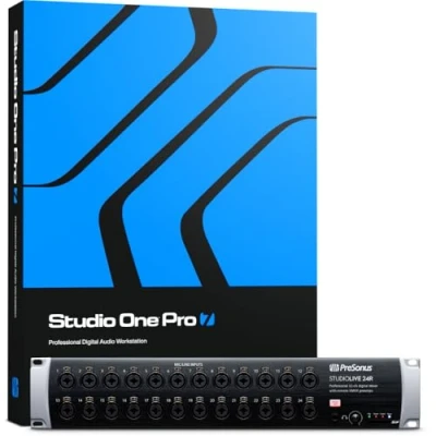 Image de PreSonus StudioLive 24R, Mixeur Numérique en Rack, 32 Canaux, Boîtier de Scène et Interface Audio, 26 Entrées