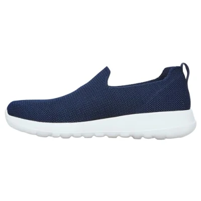 Image de Skechers Men&#039;s Go Max Athletic Air Mesh Slip on Walking Shoe Sneaker, Navy/White/White, 8.5 Wide
