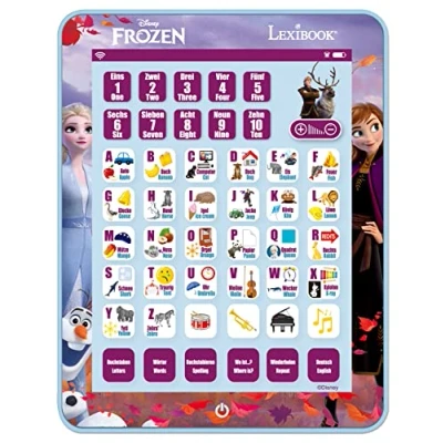 Image de Lexibook La Reine des Neiges JCPAD002FZi3 Tablette d&#039;apprentissage interactif bilingue Langues Anglais/Allemand