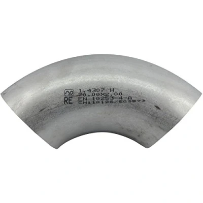 Image de SECOTEC Coude en acier inoxydable 1.4301 soudé à 90 Diamètre : 40 mm Épaisseur 2