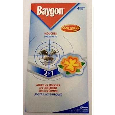 Image de Baygon Rubans Attrape Mouches, Efficacité 6 Semaines, 2 en 1