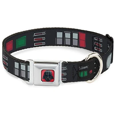 Image de Buckle Down Collier pour Chien avec Boucle de Ceinture sécurité Star Wars Dark Vador Reliure 3 Noir/Gris/Rouge 22,9 à 38,1 cm Large, Multicolore (DC SB SWBBV WSW141 1.0 S)