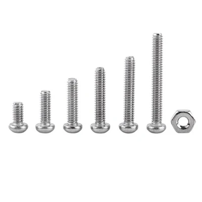 Image de Coffret de 230pcs M2 Assortiment Vis Boulon Tête Fraisée Bombée Allen Hexagonale Creuse Filetage Complet avec Ecrous en Acier Inoxydable 304