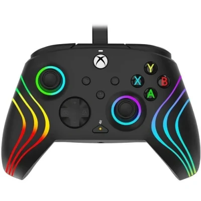 Image de PDP Afterglow Wave Noir USB Manette de jeu PC, Xbox One, Series S, X Neuf
