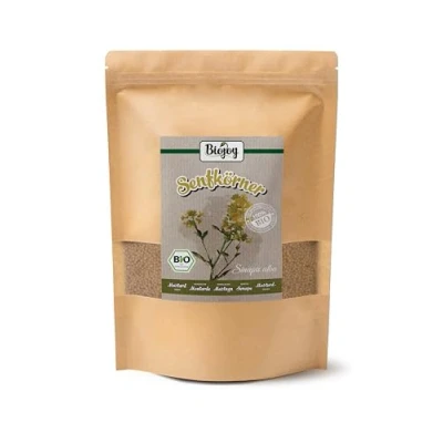 Image de Biojoy Graines de moutarde jaune BIO (1 kg), séchées et entières (Sinapis alba)