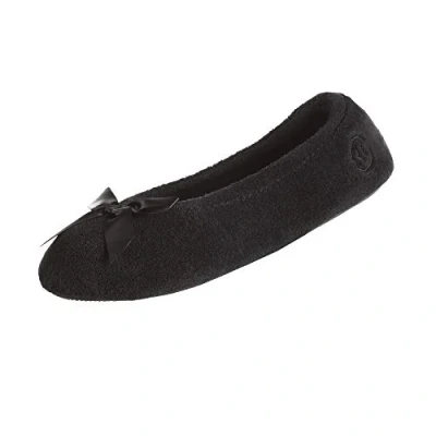Image de Isotoner Femme Chausson, Noir, Medium/Large