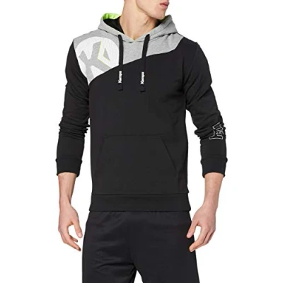 Image de Kempa Garçon Core 2.0 Pull Handball, Noir/Gris Foncé Chiné, FR : S (Taille Fabricant 8 ans) EU