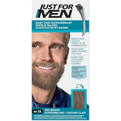 Image de Just FOR Men® Coloration moustache &amp; barbe Châtain clair M25