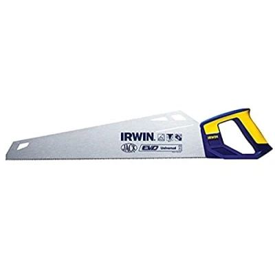 Image de Irwin 10507858 EVO Scie Egoïne 10T/11P, Argent/Bleu/Jaune, 490 mm