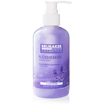 Image de BRUBAKER Cosmetics Savon Liquide Lavande Pour des Mains Hygiéniquement Propres Formule Extra Douce et Hydrate (Lot de 6 x 240 ml)