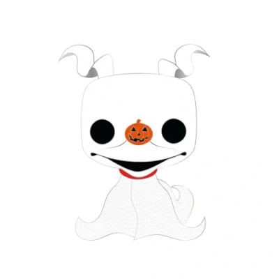Image de Funko Pop! Large Enamel Pin Disney: The Nightmare Before Christmas Zero en Émail Broche Fantaisie Mignonne à Collectionner pour Les Sacs Dos et Idée de Cadeau