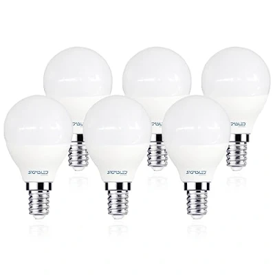 Image de Sigmaled lighting Ampoule LED E14 6W (équivalent 40W) 480 Lumen Blanc Chaud 2800K Culot Edison à Vis Lampe G45 P45 mini Globe Lot de 6