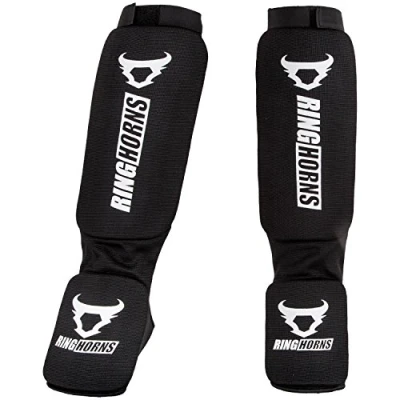 Image de Ringhorns, Kontact Protège Tibias, Homme, Taille Unique, Noir