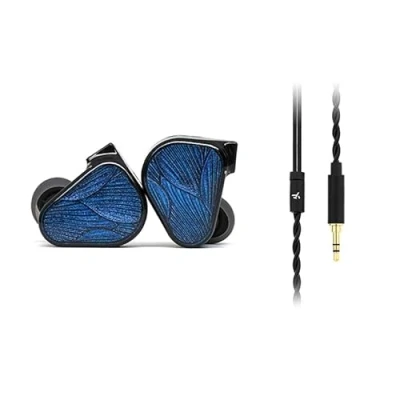 Image de TRUTHEAR X Crinacle Zero : BLUE2 Écouteurs intra auriculaires à double pilote dynamique avec câble détachable (3,5 mm)