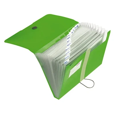 Image de Herlitz 11209517 Trieur à soufflet Format A4 12 onglets Vert (Import Allemagne)