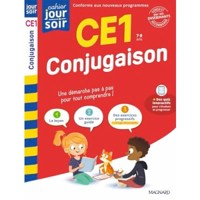 Image de Conjugaison CE1 Cahier Jour Soir Conçu et recommandé par les enseignants (Broché)