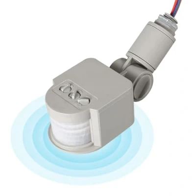 Image de Capteur de Mouvement Infrarouge, LED Extérieur 90 250V 180 Degrés Infrarouge Pir Détecteur Interrupteur D&#039;éclairage Mural